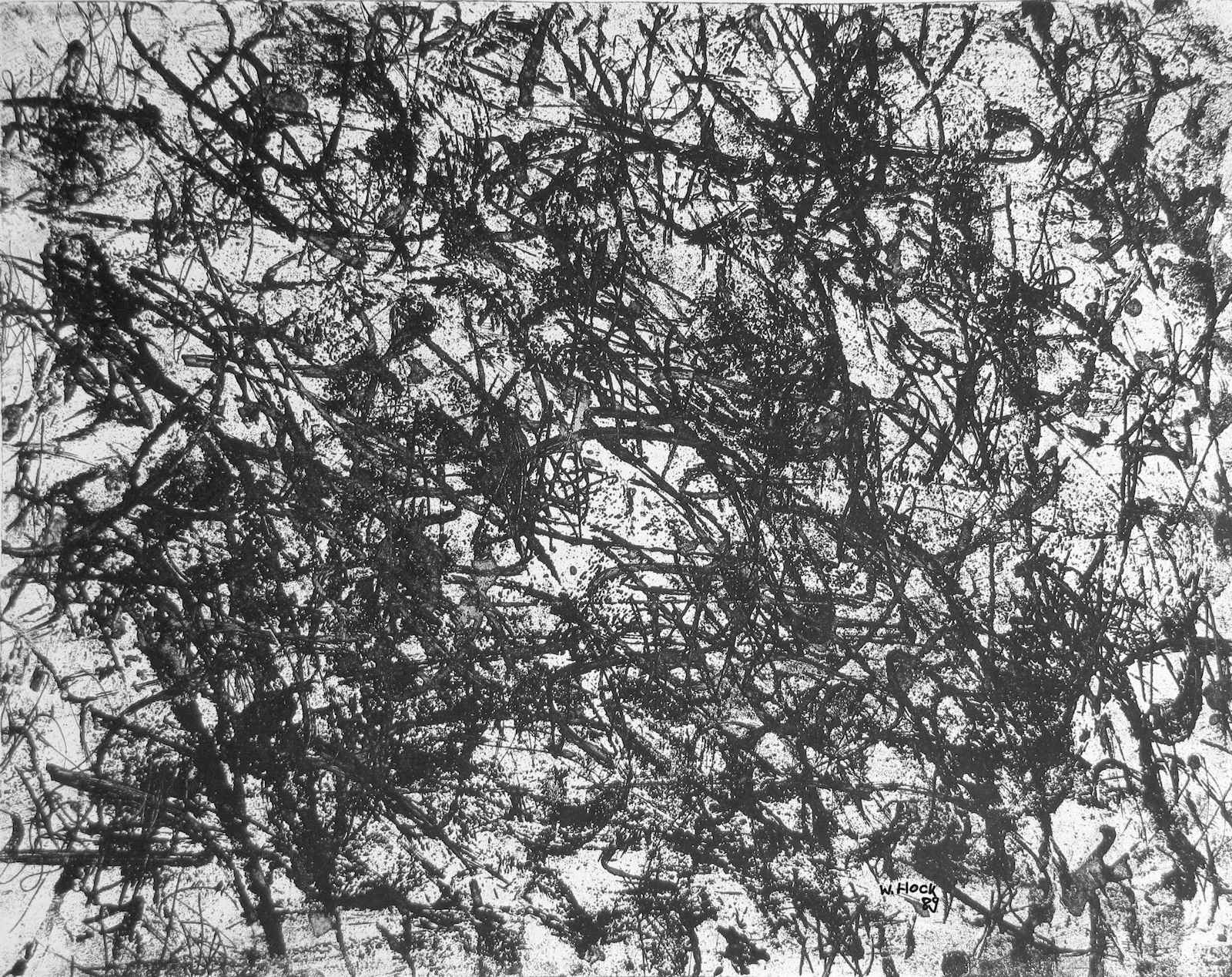 Without title IX 1989   Intaglio (aquatint etching) on paper, edition of 5 65 x 50 cm