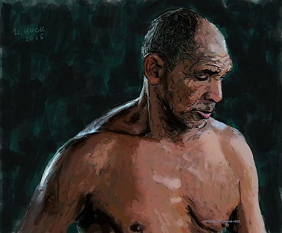 Mann - Man - Homem 2025   Handmade digital painting on canvas 120 x 100 cm (222 megapixels)